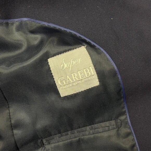 Dan John Super Garebi Blazer Sport Coat Slim Fit Navy Blue 36R - Picture 8 of 11